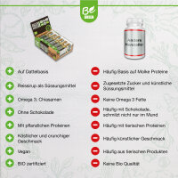 Tray BIO Reis-Protein Riegel - Erdnuss