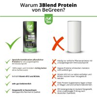 3Blend - Veganes Protein Pulver - Natur pur -  mit BCAA und B12 - 700g Standbeutel