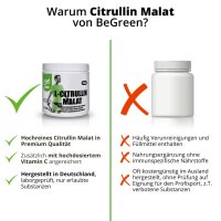 L-Citrullin Malat Pulver mit hochdosiertem Vitamin C - f&uuml;r deine Kraft und Ausdauerleistung